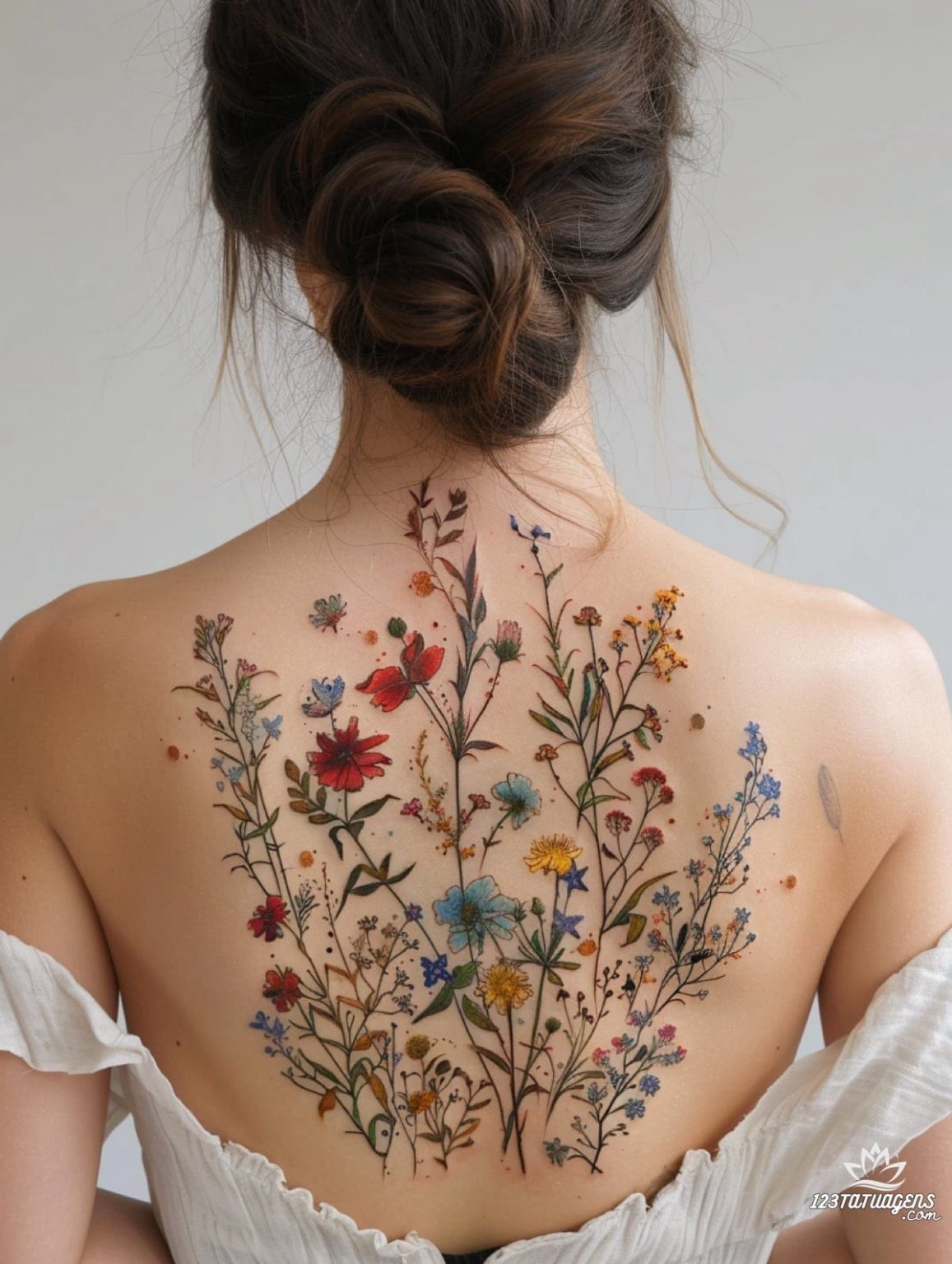 Inspire-se: 21 Tatuagens Femininas Incríveis para as Costas - 123 Tatuagens