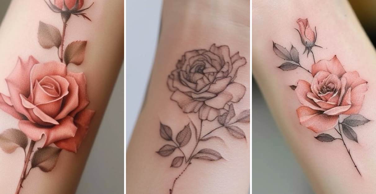 Tatuagens Femininas de Rosas