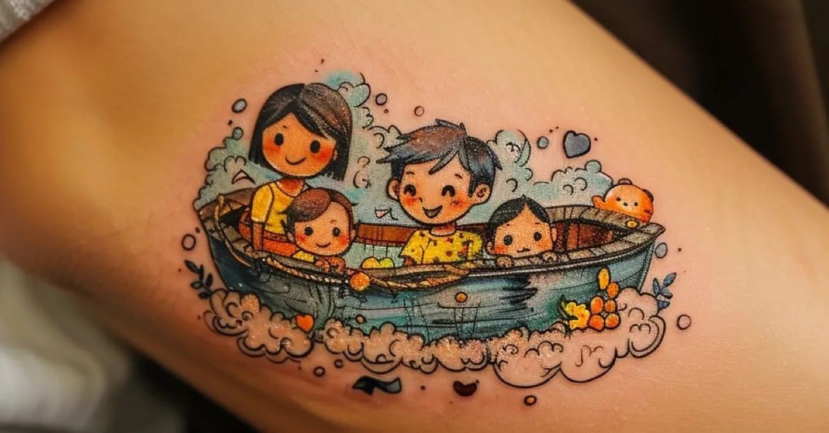 Maternidade tatuagens filhos
