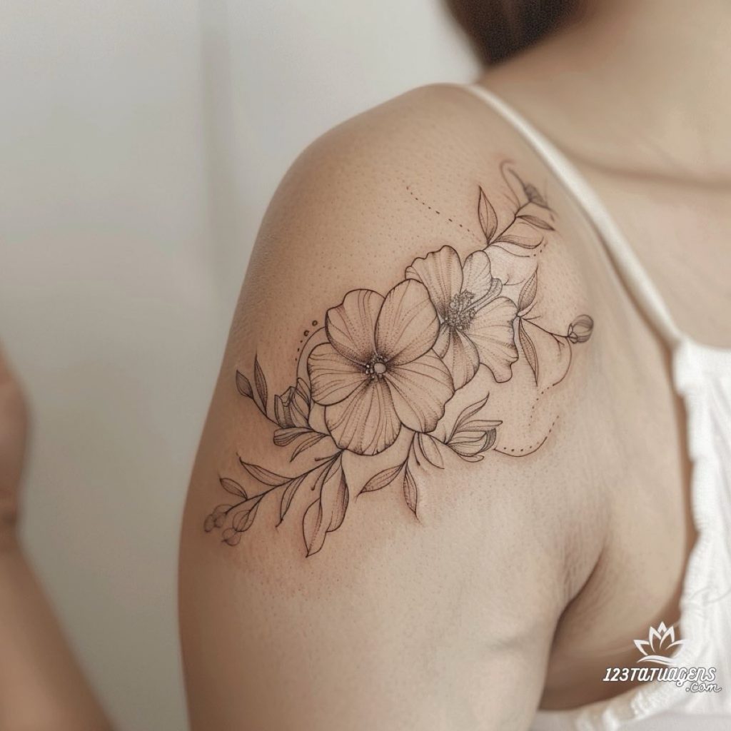 Tatuagens Femininas que Exaltam a Beleza das Flores - Página 2 de 3 ...