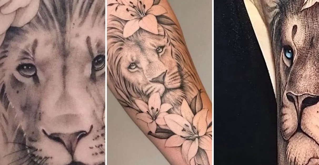 tatuagem de leão