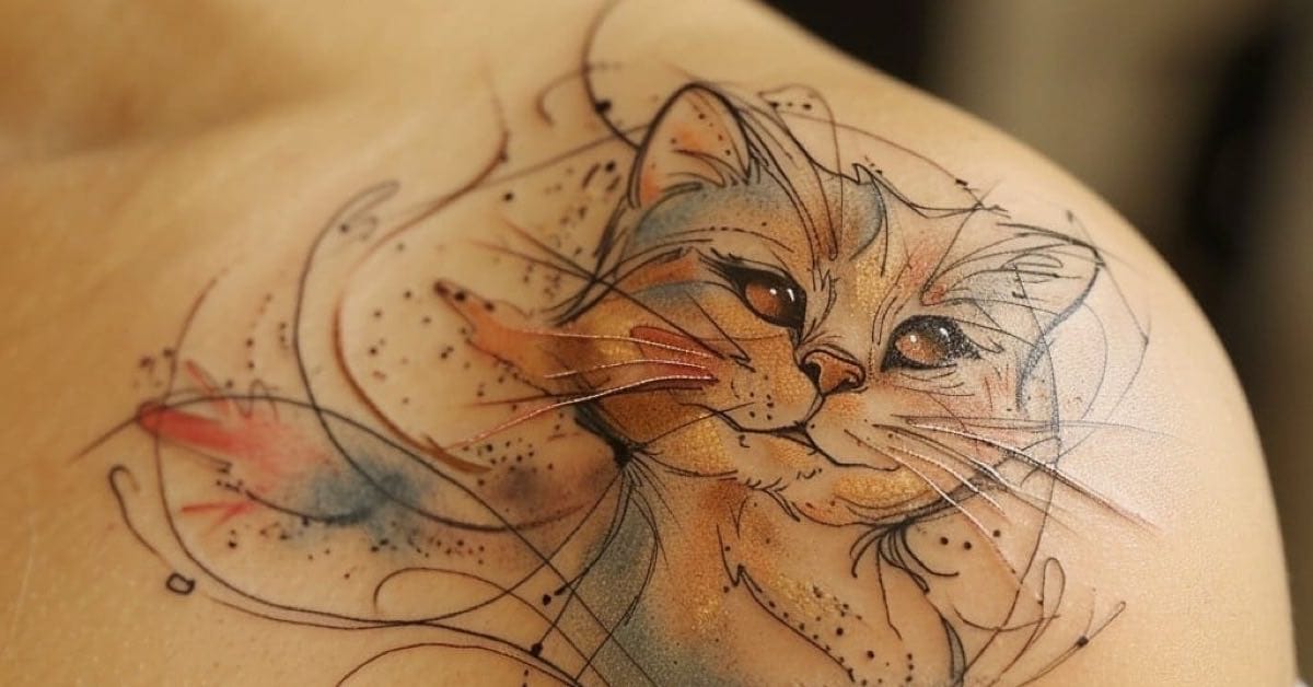 tatuagens femininas de gatos