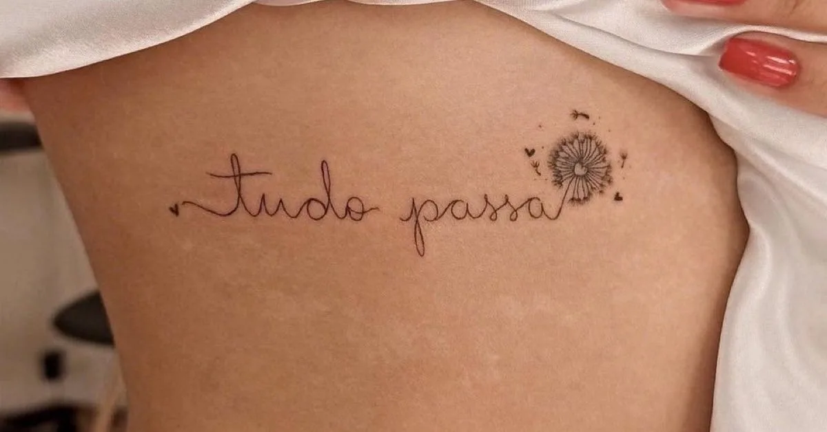 Tatuagens Delicadas 'Tudo Passa'