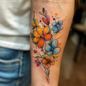 tatuagens florais nos bracos_5