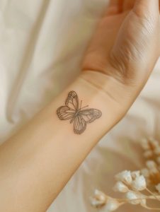tatuagens minimalistas de borboletas_3