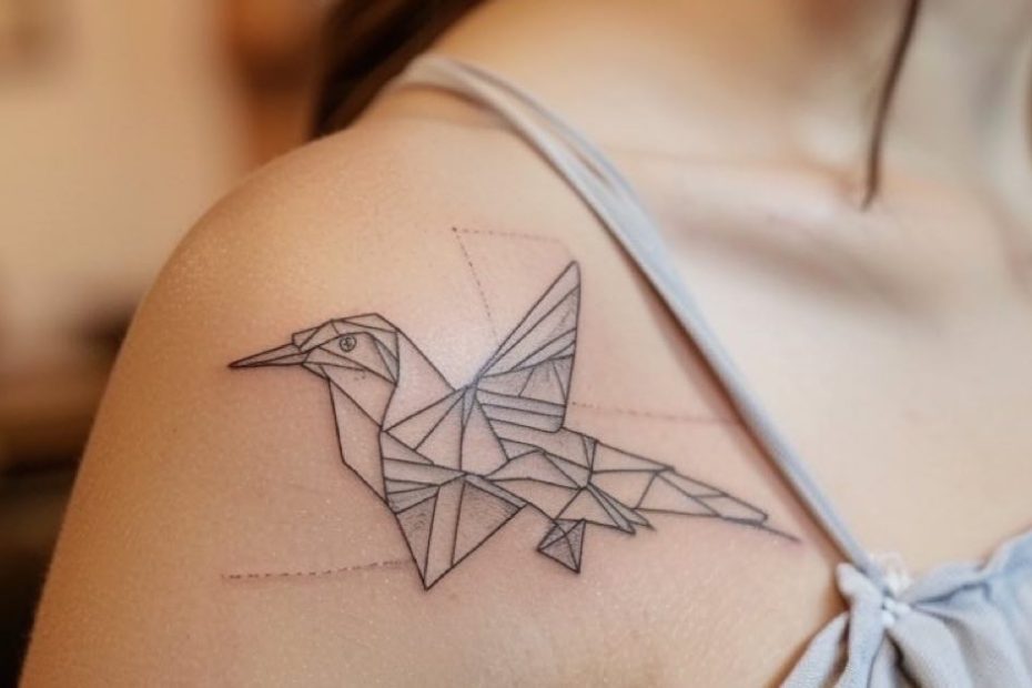 Tatuagens Femininas Origami