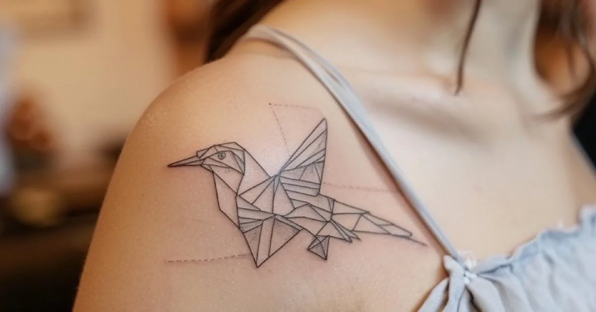 Tatuagens Femininas Origami