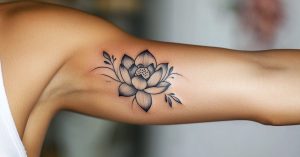 Tatuagem de flor de lótus