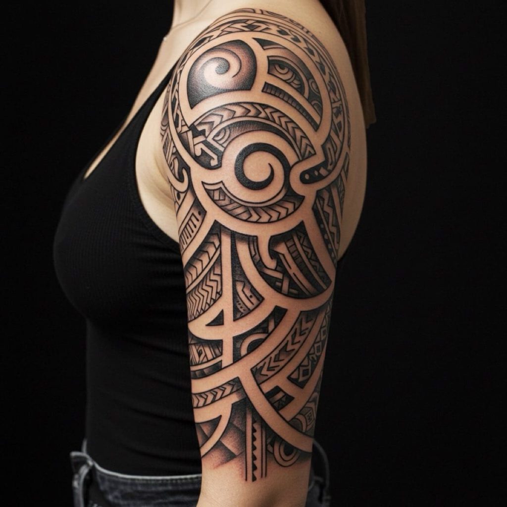 Tatuagens Tribais no Braço: Beleza Feminina que Encanta - 123 Tatuagens