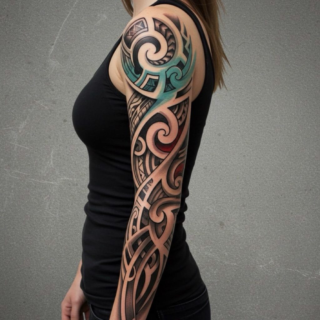 Tatuagens Tribais no Braço: Beleza Feminina que Encanta - 123 Tatuagens