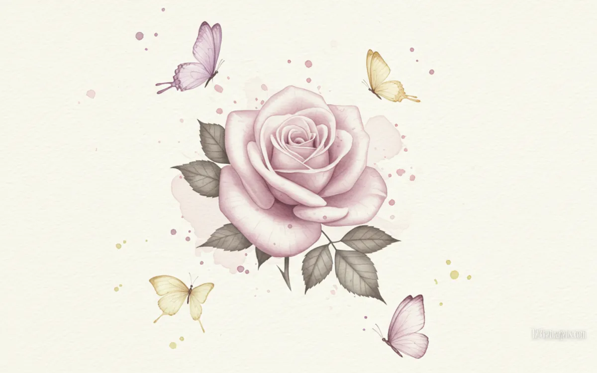 simbolismo da rosa nas tatuagens femininas