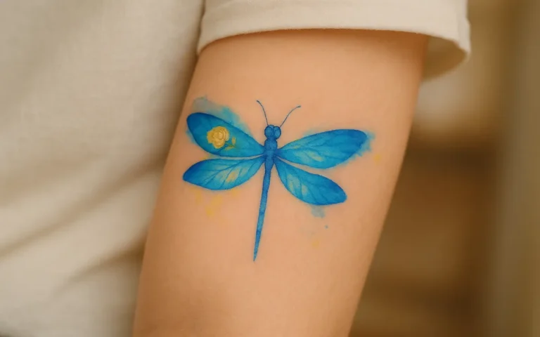 3 Variações Encantadoras de Tatuagens de Libélulas