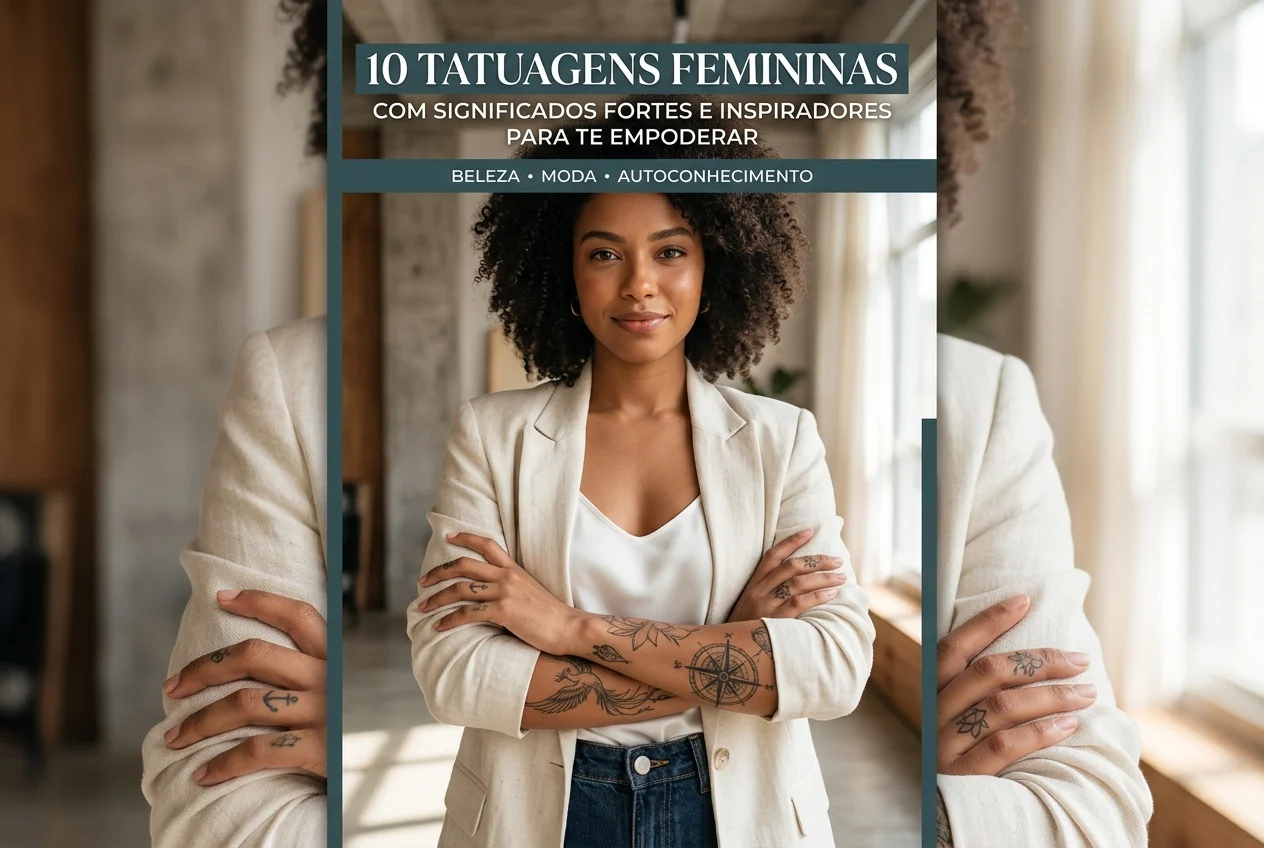 10 Tatuagens Femininas com Significados Fortes e Inspiradores para te Empoderar
