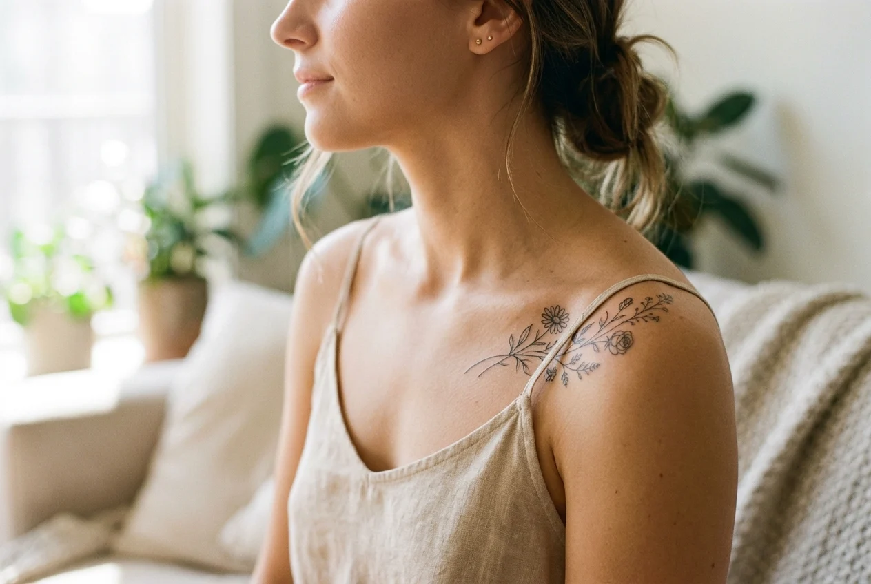 11 Tatuagens femininas no ombro: inspirações delicadas e estilosas