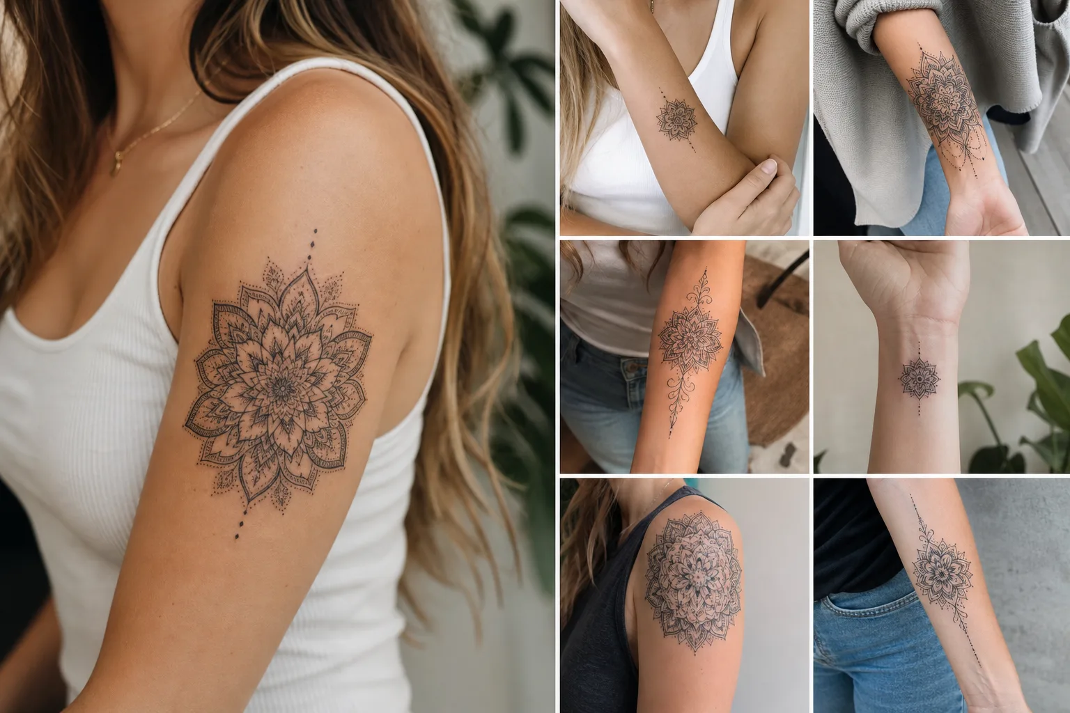 Tatuagem de mandala no braço: 7 inspirações delicadas