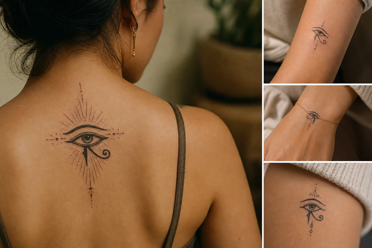 Tatuagem de Olho de Hórus: significado e ideias delicadas
