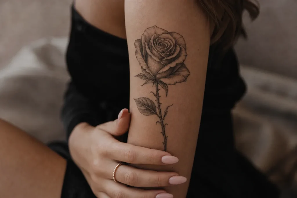 1. Tatuagem de rosa: amor, intensidade e significado pessoal