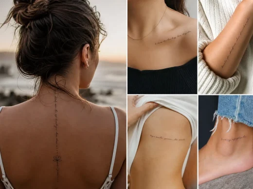 5 tatuagens femininas com frases marcantes: ideias e dicas para escolher