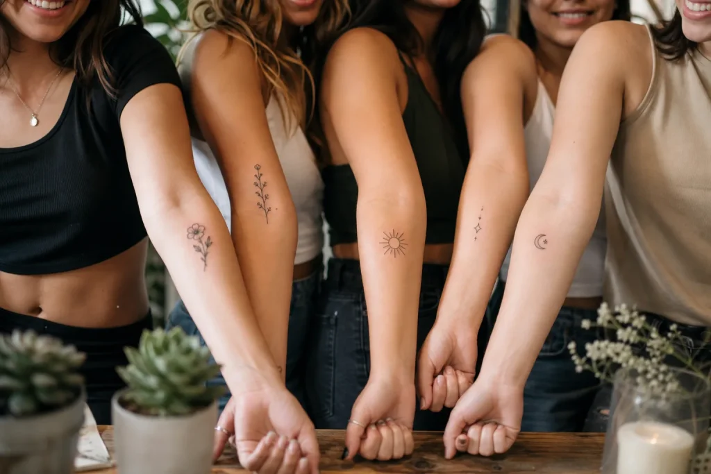 5 tatuagens femininas para fazer com amigas: ideias e cuidados