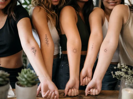 5 tatuagens femininas para fazer com amigas: ideias e cuidados