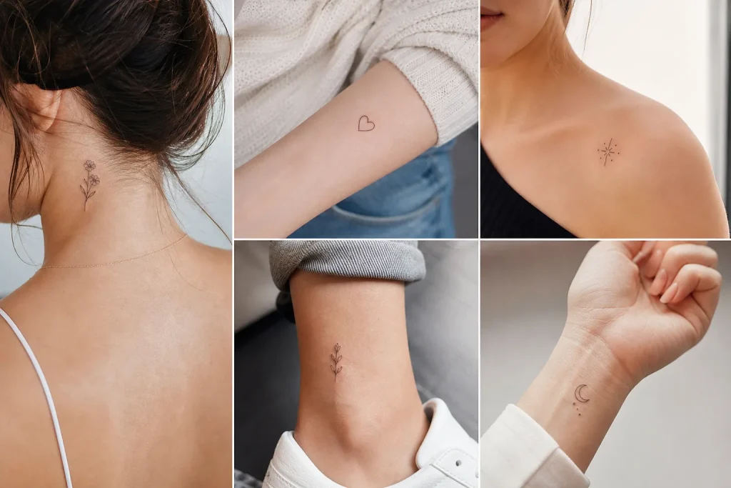 5 tatuagens femininas pequenas e delicadas: ideias e zonas do corpo