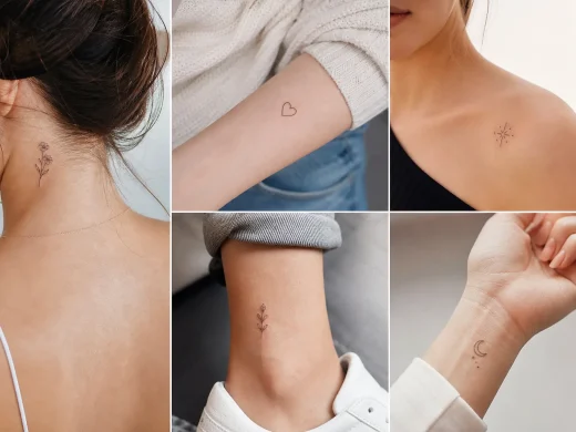 5 tatuagens femininas pequenas e delicadas: ideias e zonas do corpo