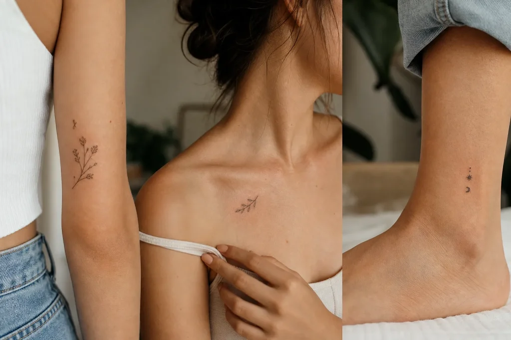 O que caracteriza uma tatuagem pequena e delicada?