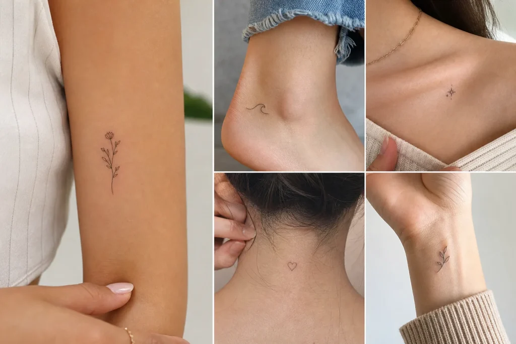 5 ideias de tatuagens femininas pequenas e delicadas