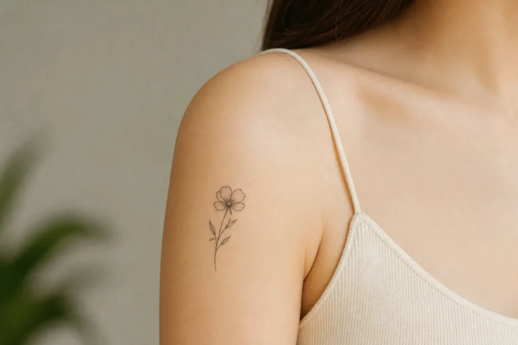 1. Flor minimalista