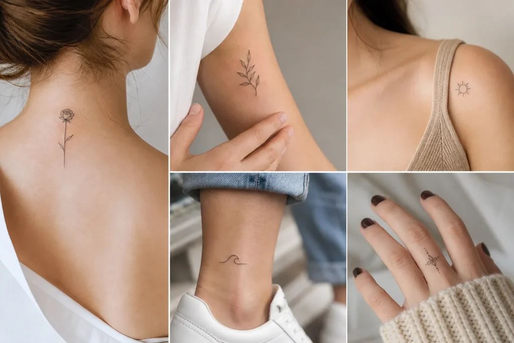 O que caracteriza uma tatuagem minimalista?