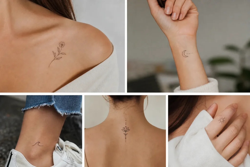 5 tatuagens minimalistas femininas com significado