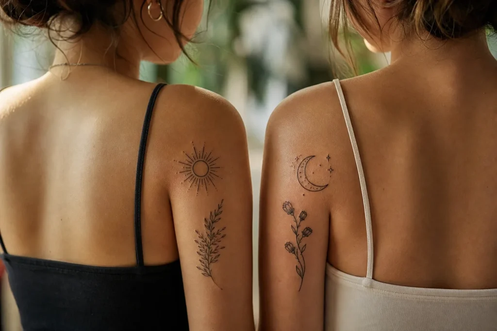 5 tatuagens para irmãs: símbolos e ideias combinando
