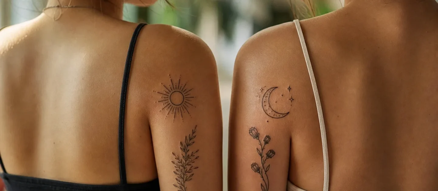 5 tatuagens para irmãs: símbolos e ideias combinando