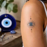 Tatuagem de olho grego: significado e melhores lugares do corpo