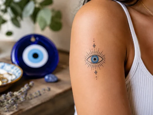 Tatuagem de olho grego: significado e melhores lugares do corpo