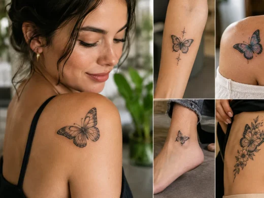 Tatuagem de borboleta: significados, estilos e locais do corpo