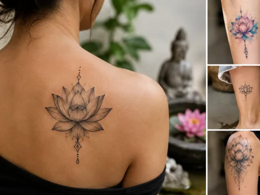 Tatuagem de flor de lótus: significados, estilos e ideias para escolher